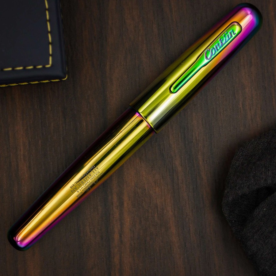 Fountain Pens * | Conklin All American Limited Edition 898 Fountain Pen, Rainbow