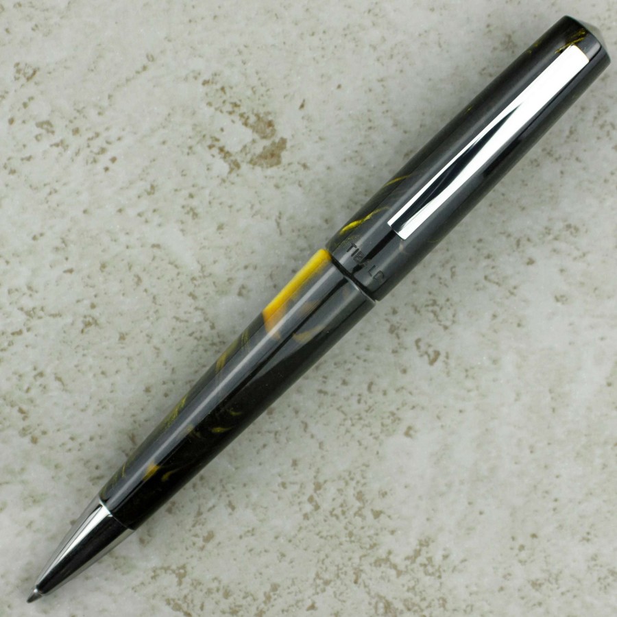 Ballpoint Pens * | Tibaldi Infrangibile Ballpoint Pen, Black & Gold