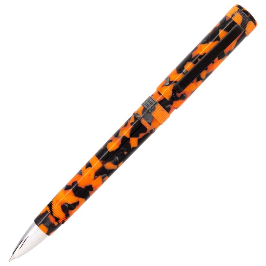 Rollerball Pens * | Tibaldi Perfecta Lp Vinyl Orange Rollerball Pen