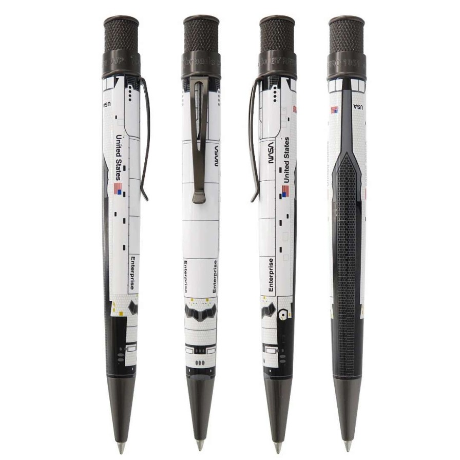 Rollerball Pens * | Retro 51 Limited Edition Tornado Rollerball Pen, Enterprise Shuttle