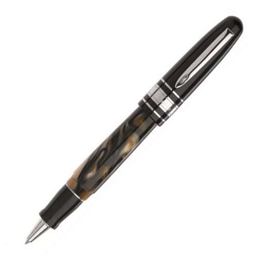 Rollerball Pens * | Marlen Class Brown Marble Rollerball Pen