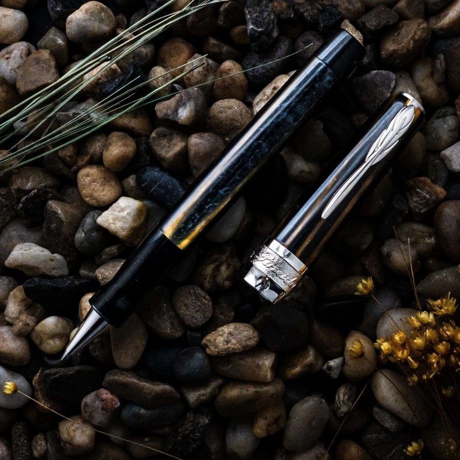 Rollerball Pens * | Pineider Arco Blue Bee Limited Edition Rollerball Pen