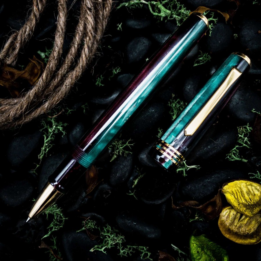 Rollerball Pens * | Tibaldi N60 Zazou Green Rollerball Pen