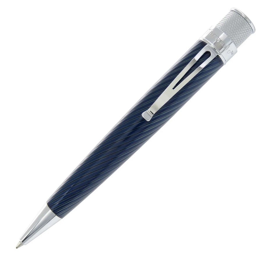 Rollerball Pens * | Retro 51 Tornado Big Shot Rollerball Pen, Bronx Navy