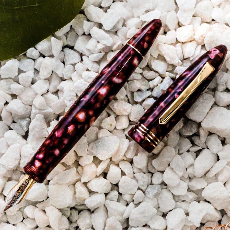 Fountain Pens * | Tibaldi Bononia Limited Edition Vintage Pomegranate Fountain Pen, 18K Nib