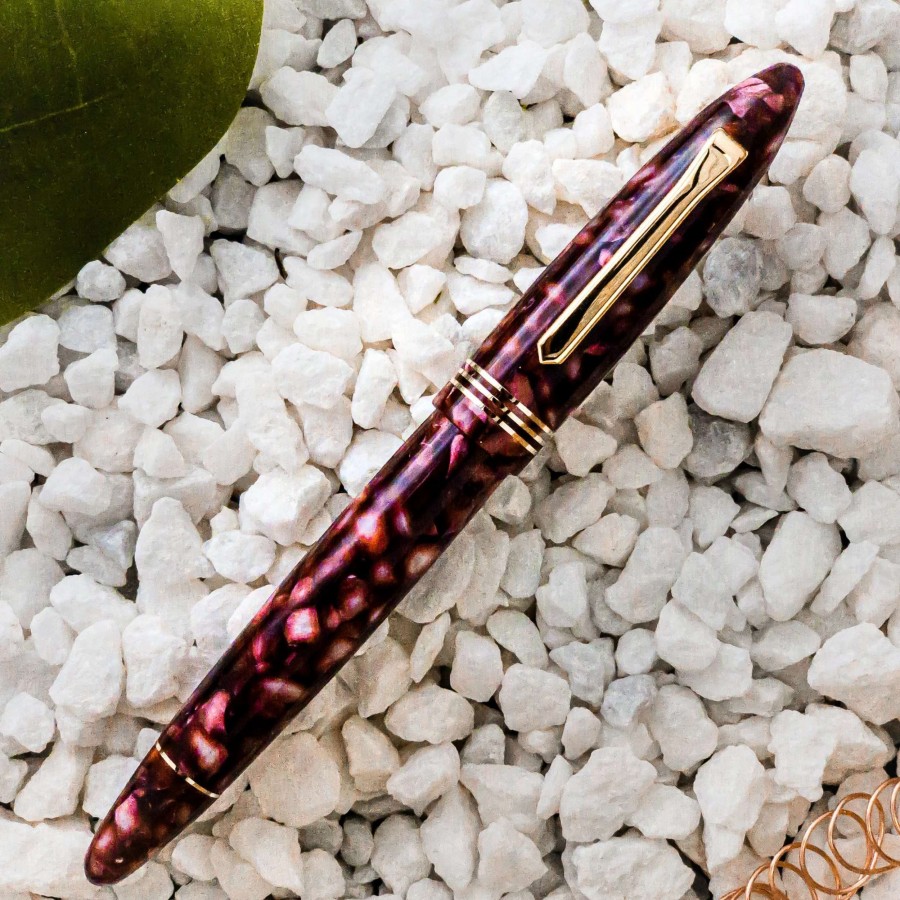 Fountain Pens * | Tibaldi Bononia Limited Edition Vintage Pomegranate Fountain Pen, 18K Nib