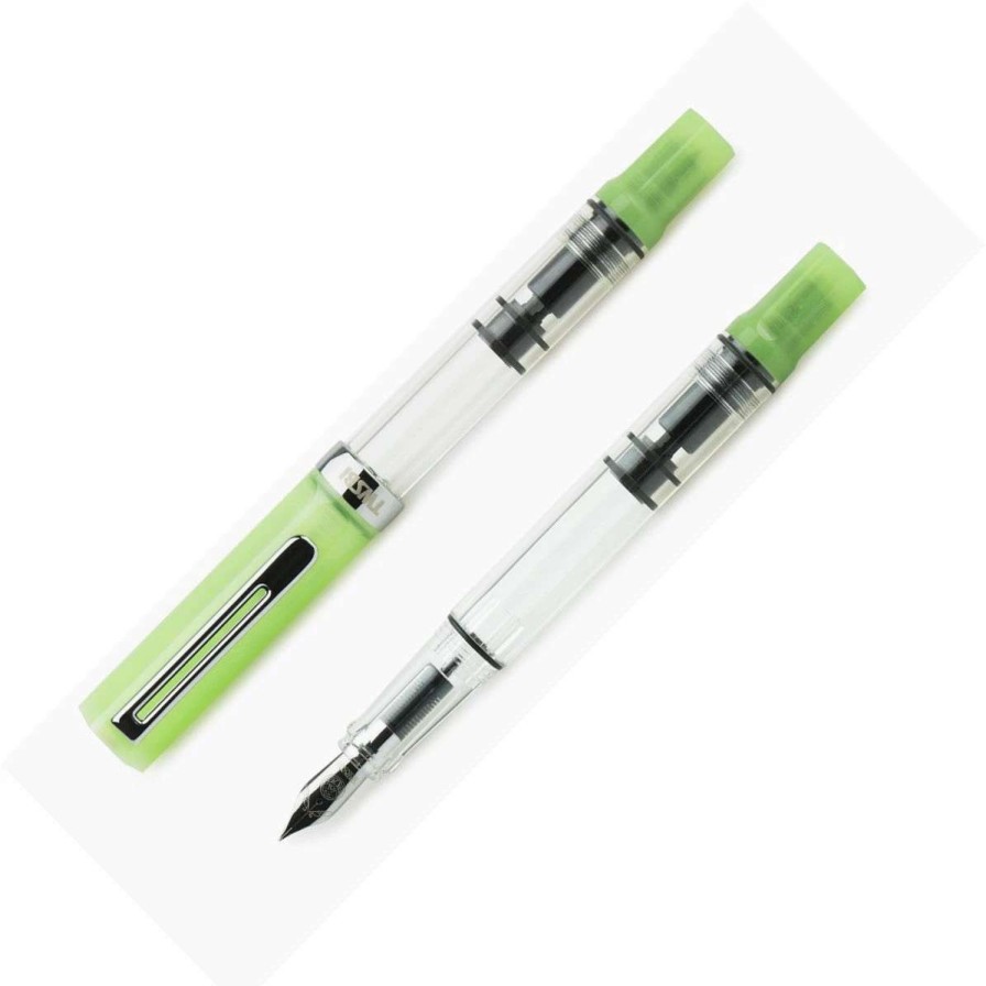 Fountain Pens * | Twsbi Eco Fountain Pen, Glow Green