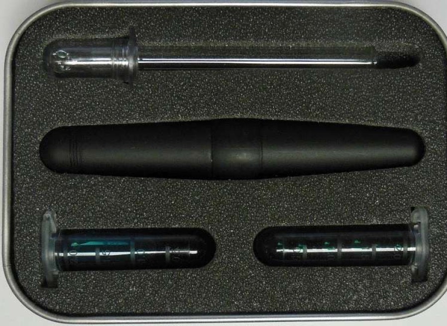 Fountain Pens * | Stipula Passaporto Superleggera Eyedropped Fountain Pen, Black, Fine Nib