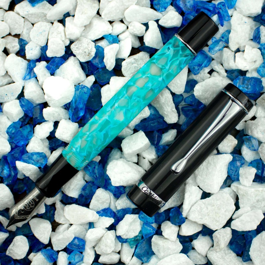 Fountain Pens * | Conklin Duragraph Fountain Pen, Turquoise Nights