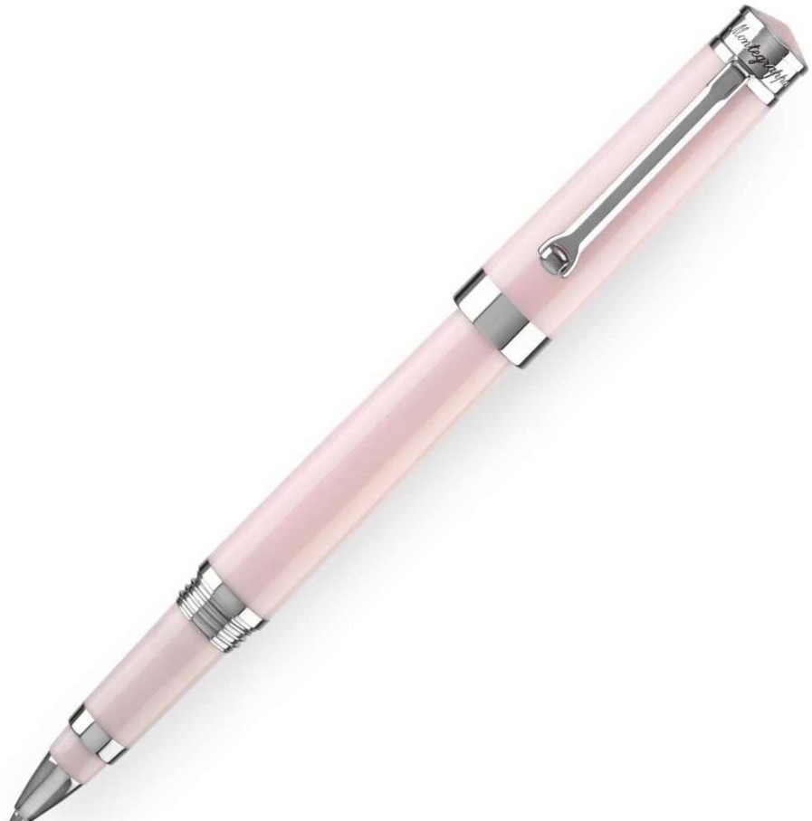 Rollerball Pens * | Montegrappa Parola Rollerball Pen, Crayon Pink