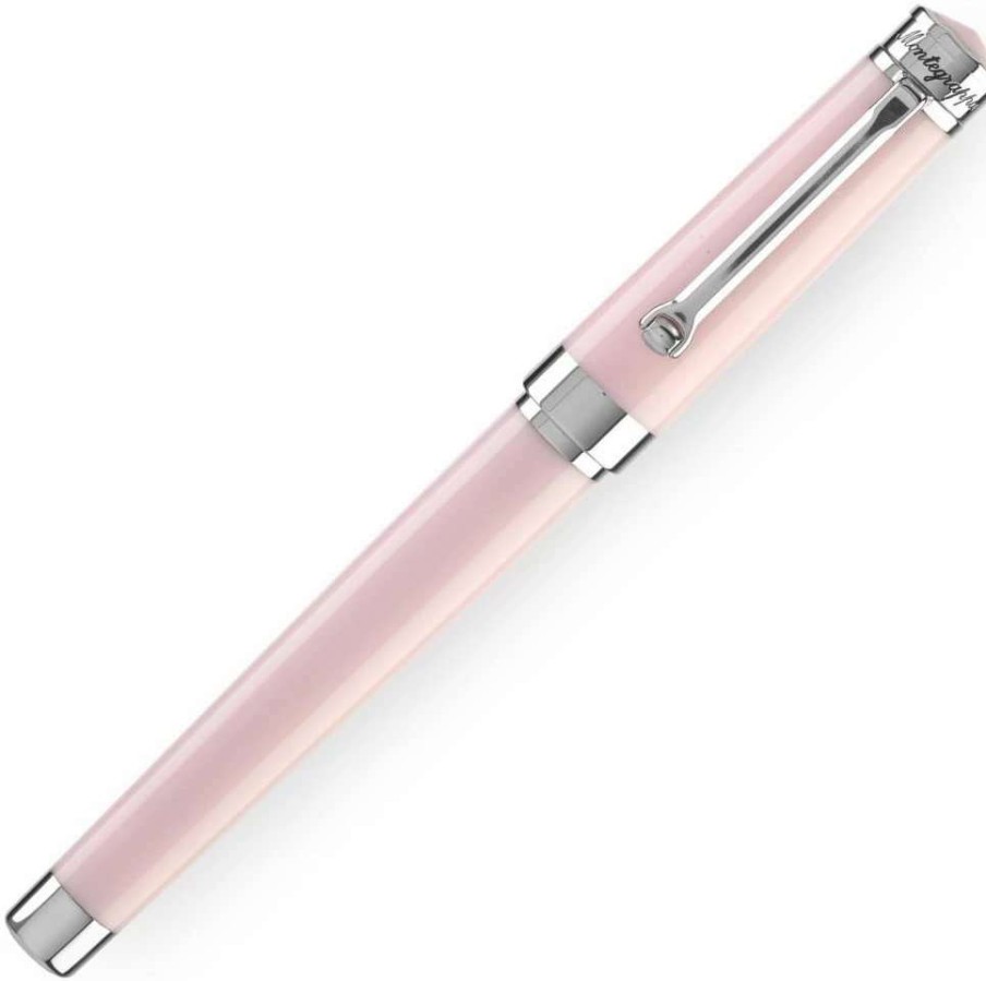 Rollerball Pens * | Montegrappa Parola Rollerball Pen, Crayon Pink