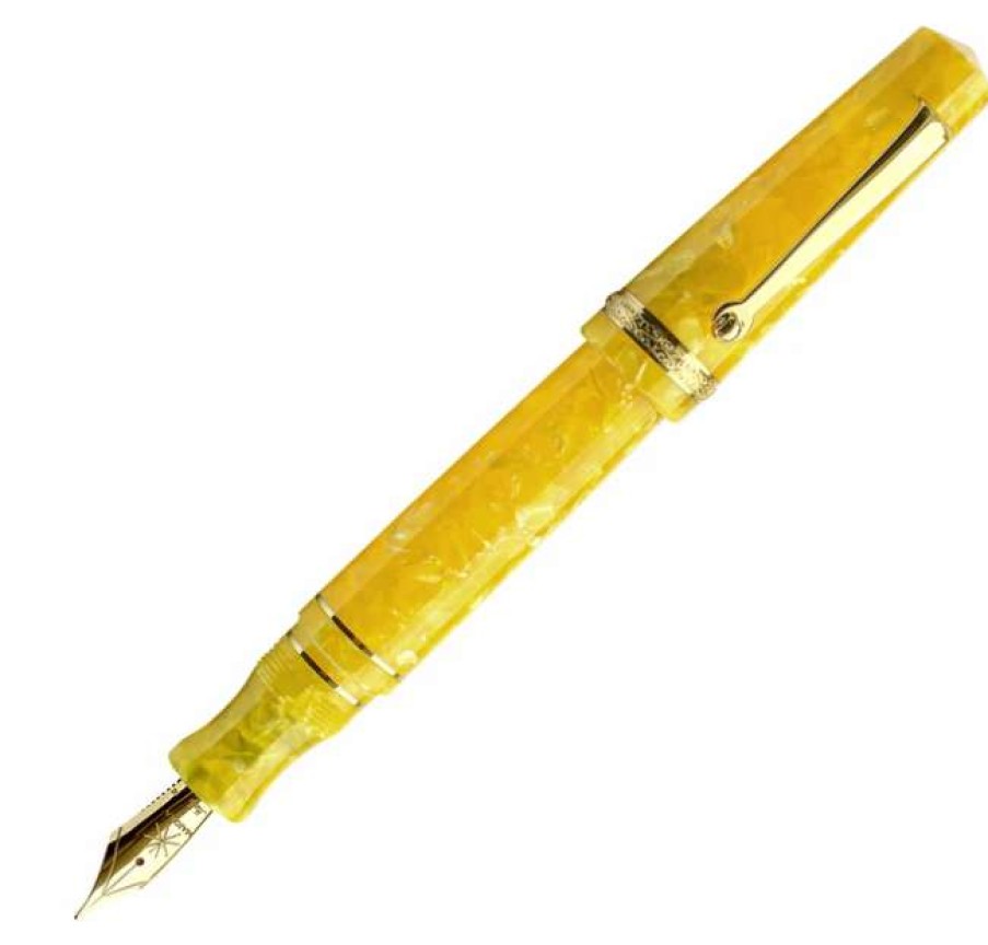 Fountain Pens * | Maiora Aventus Tenerife Fountain Pen, Yellow & Gold