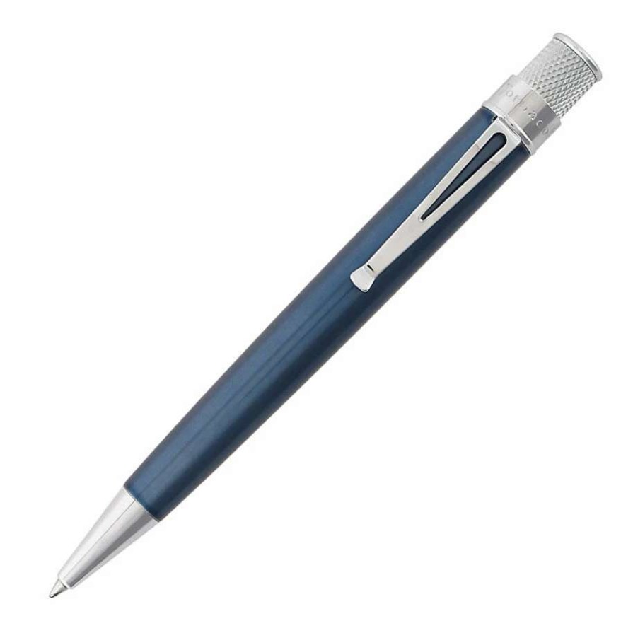 Rollerball Pens * | Retro 51 Tornado Classic Rollerball Pen, Ice Blue Lacquer