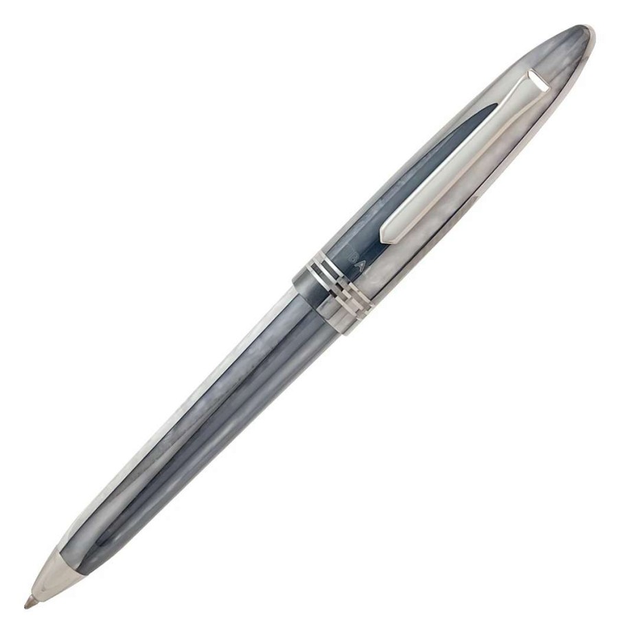 Ballpoint Pens * | Tibaldi Bononia Ballpoint Pen, Pearl Mist, Palladium Trim