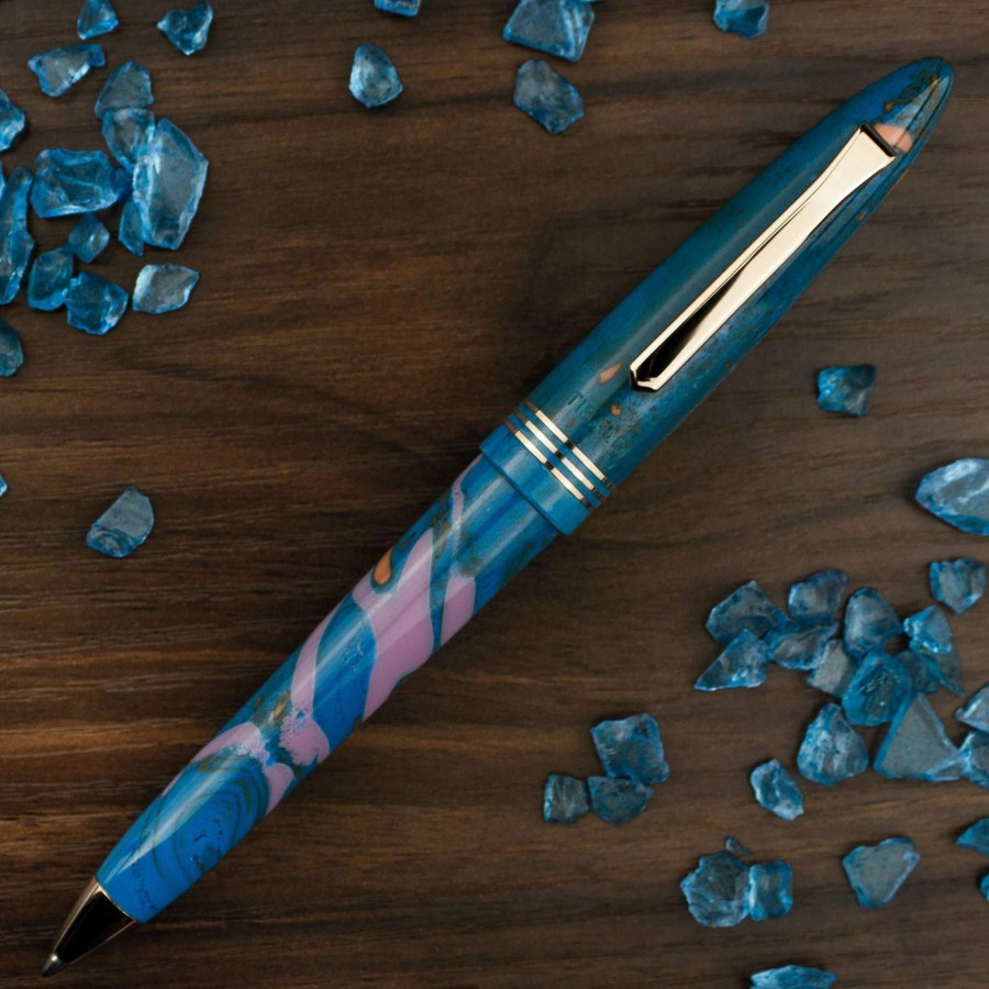 Fountain Pens * | Tibaldi Limited Edition Bononia Mercury Fountain Pen, Rose Gold Trim