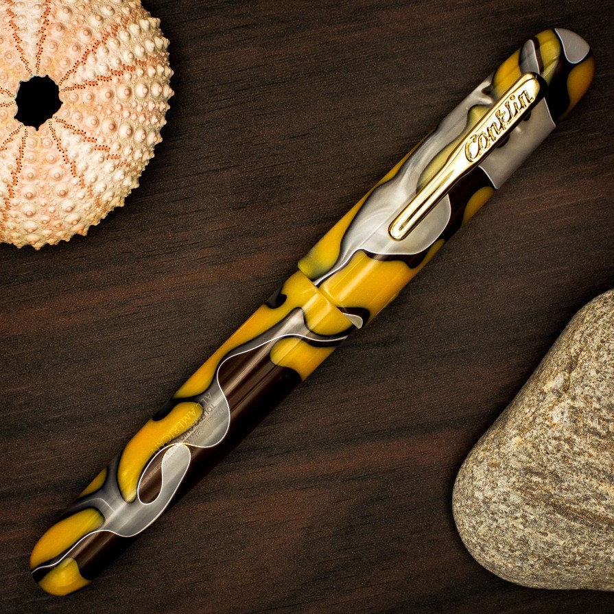 Fountain Pens * | Conklin All American Yellowstone Fountain Pen