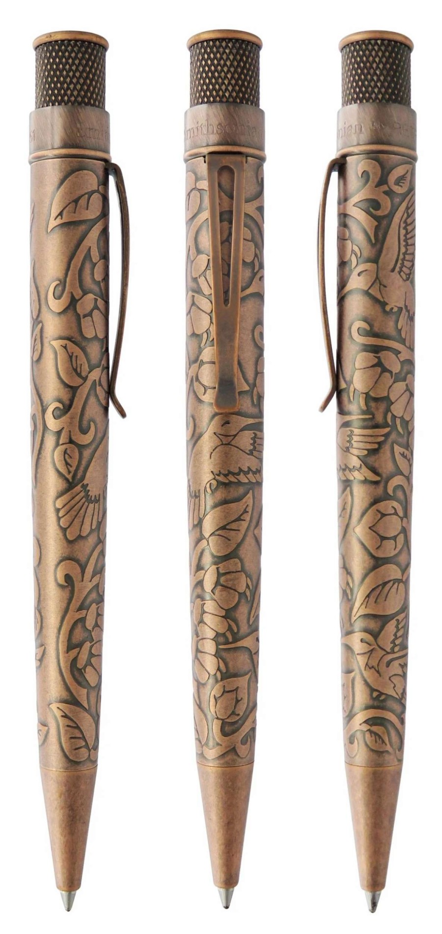 Rollerball Pens * | Retro 51 Smithsonian Rollerball Pen, Woodland Hummingbird And Flowers