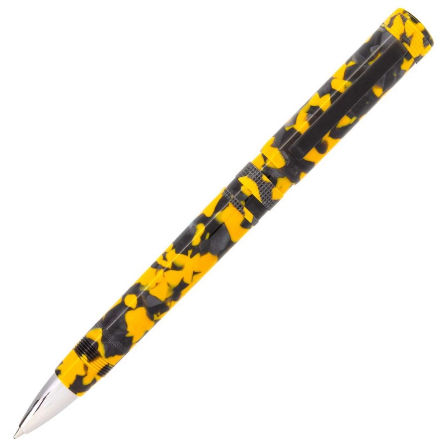 Rollerball Pens * | Tibaldi Perfecta Lp Vinyl Yellow Rollerball Pen