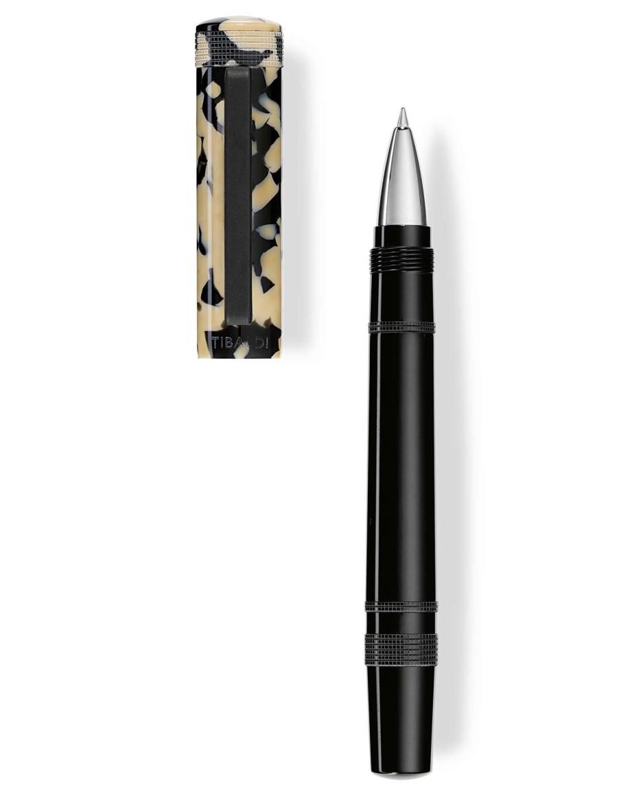 Rollerball Pens * | Tibaldi Perfecta Tortoise Beige Rollerball Pen