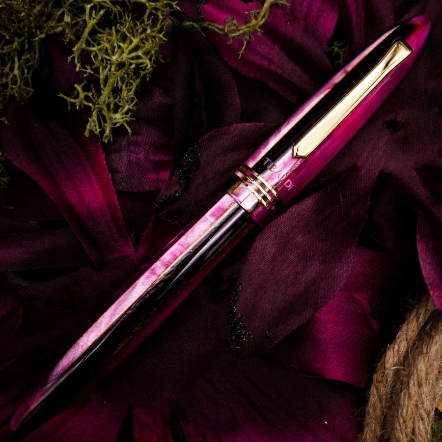 Fountain Pens * | Tibaldi Bonania Zany Brown & Pink Fountain Pen