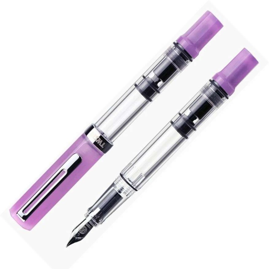 Fountain Pens * | Twsbi Eco Fountain Pen, Glow Purple