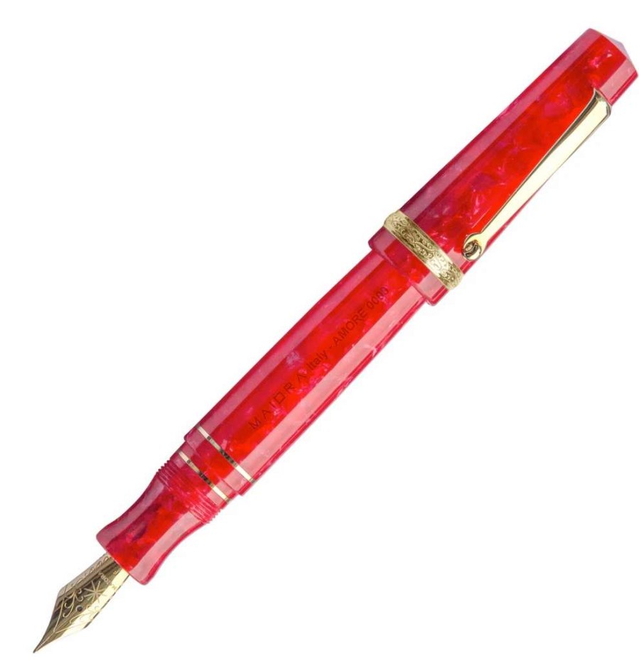 Fountain Pens * | Maiora Aventus Amore Fountain Pen, Red & Gold