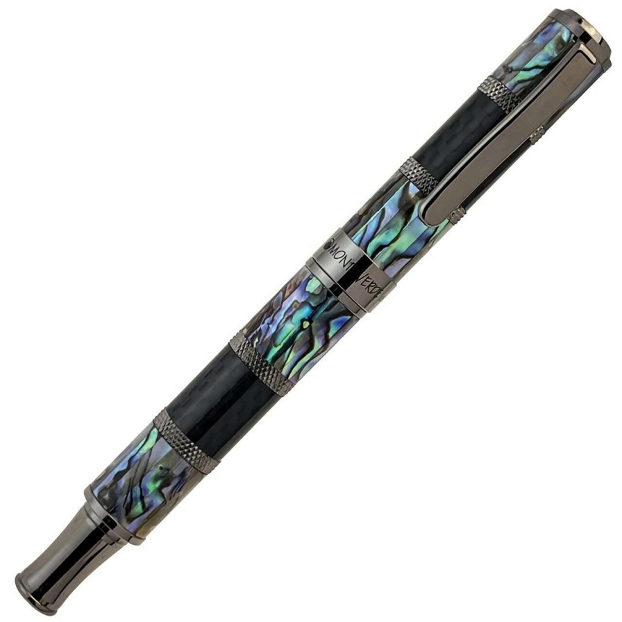 Rollerball Pens * | Monteverde Regatta Limited Edition Rollerball Pen, Abalone Shell & Carbon Fiber