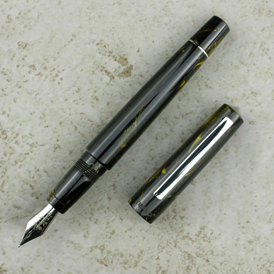 Fountain Pens * | Tibaldi Infrangibile Fountain Pen, Black & Gold