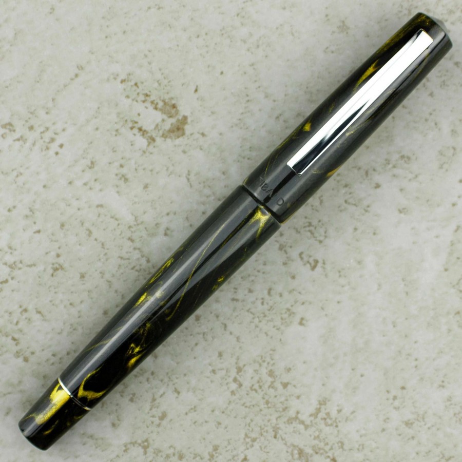 Fountain Pens * | Tibaldi Infrangibile Fountain Pen, Black & Gold