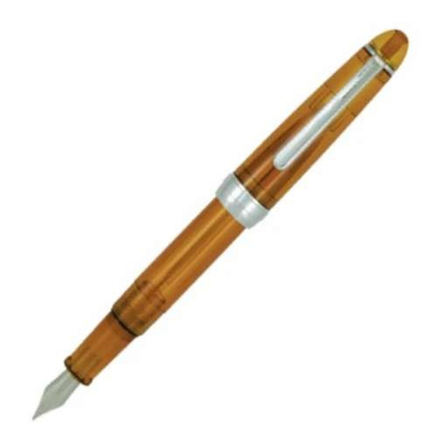 Fountain Pens * | Monteverde Monza Fountain Pen, Honey Amber, Medium Nib