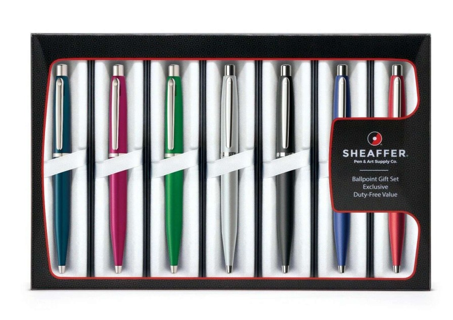 Ballpoint Pens * | Sheaffer Vfm 8-Piece Ballpoint Pen Set, Assorted Colors