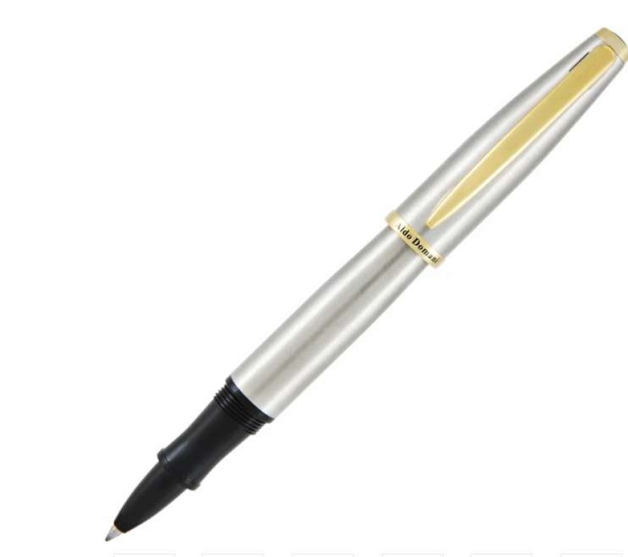 Rollerball Pens * | Monteverde Aldo Domani Brushed Steel Rollerball Pen