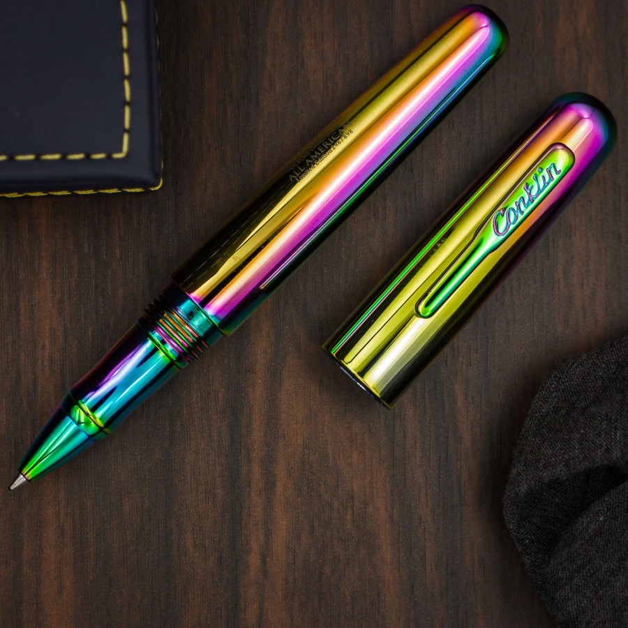 Rollerball Pens * | Conklin All American Limited Edition 898 Rollerball Pen, Rainbow