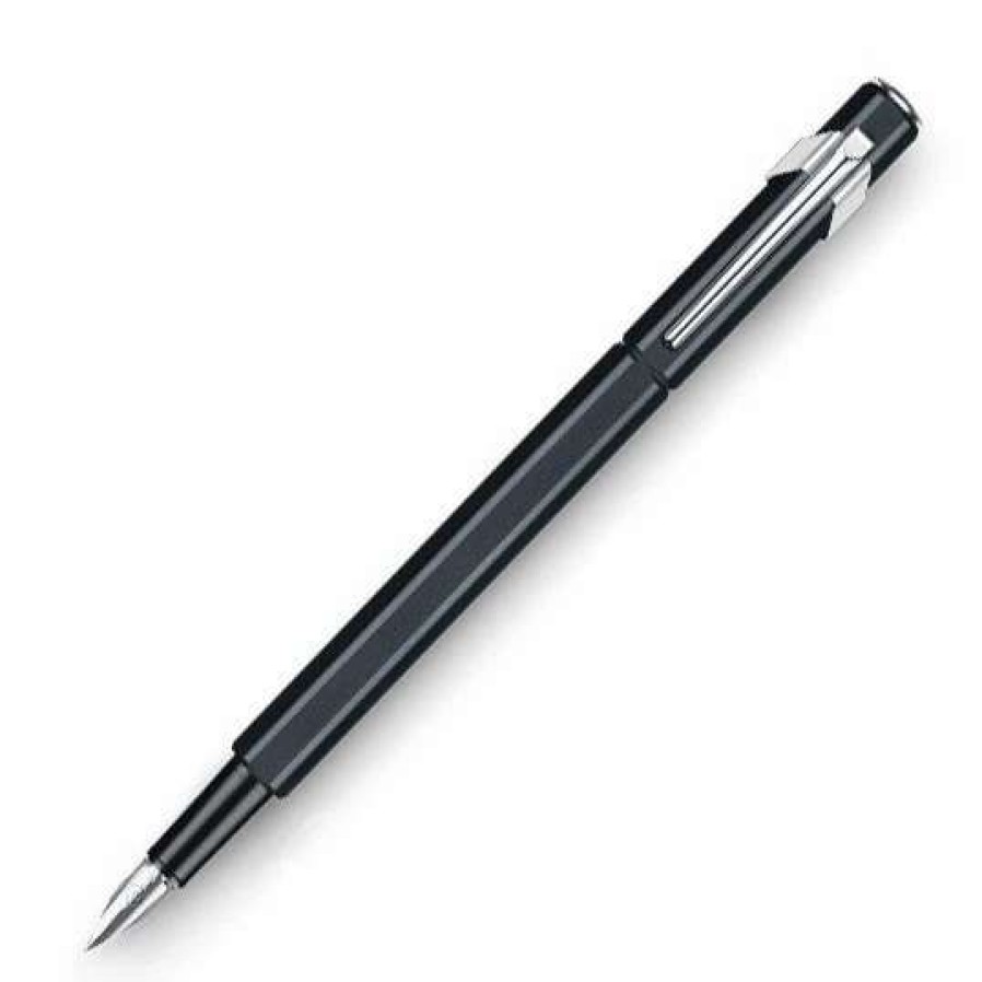 Fountain Pens * | Caran D'Ache 849 Fountain Pen, Black, Medium Nib #840.009