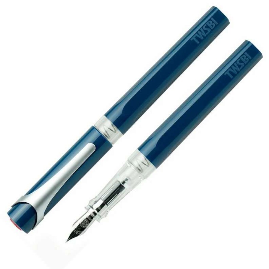 Fountain Pens * | Twsbi Swipe Fountain Pen, Prussian Blue