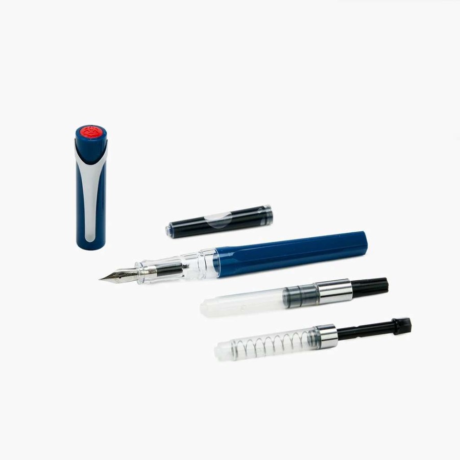 Fountain Pens * | Twsbi Swipe Fountain Pen, Prussian Blue