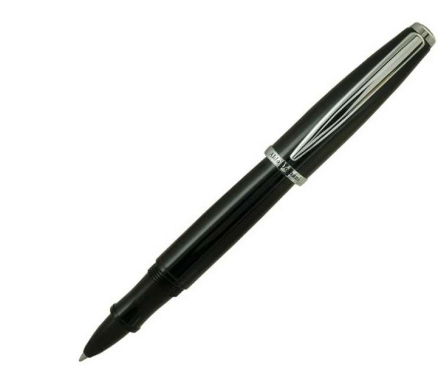 Rollerball Pens * | Monteverde Aldo Domani Black Lacquer Rollerball Pen