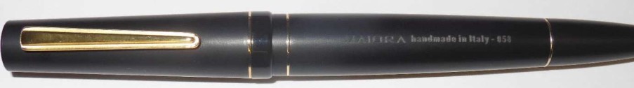 Fountain Pens * | Maiora Impronte, Matte Black, Oversized Fountain Pen, Medium Nib