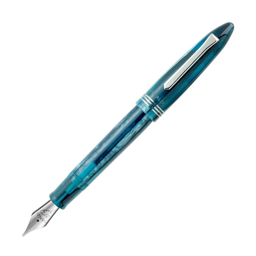 Fountain Pens * | Tibaldi Bononia Bora Bora Fountain Pen, Palladium Trim