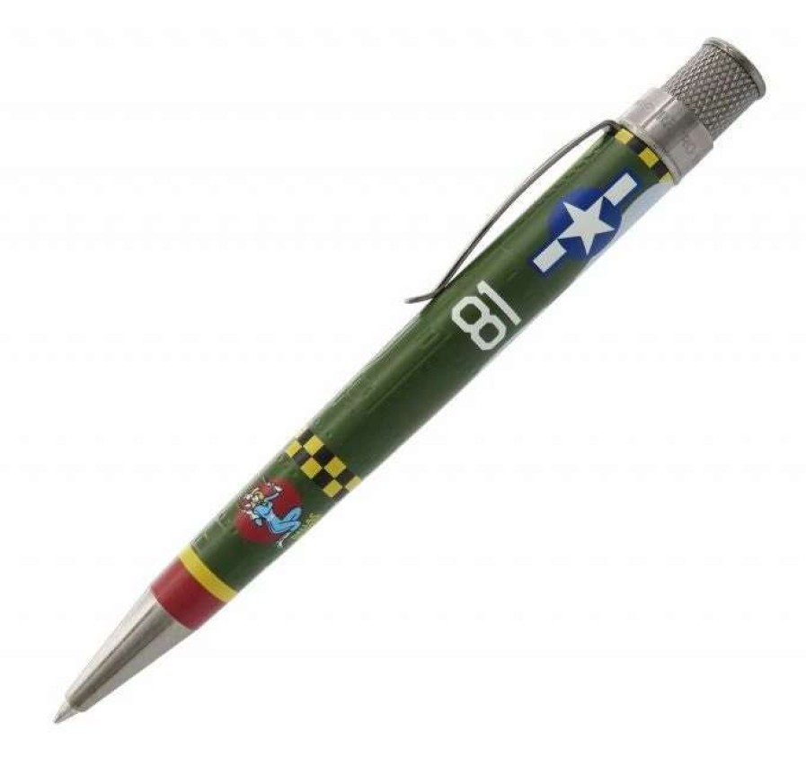 Rollerball Pens * | Retro 51 Tornado Vintage Metalsmith Rollerball Pen, P-47 Thunderbolt