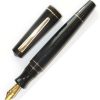 Fountain Pens * | Maiora Impronte, Mirror Black, Oversized Fountain Pen, Stub Nib