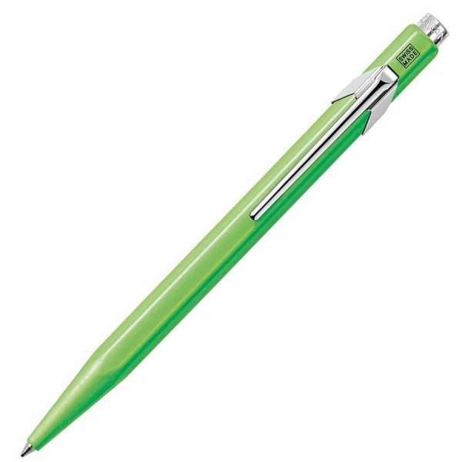 Ballpoint Pens * | Caran D'Ache 849 Ballpoint Pen Flourescent Yellow-Green, #849.230