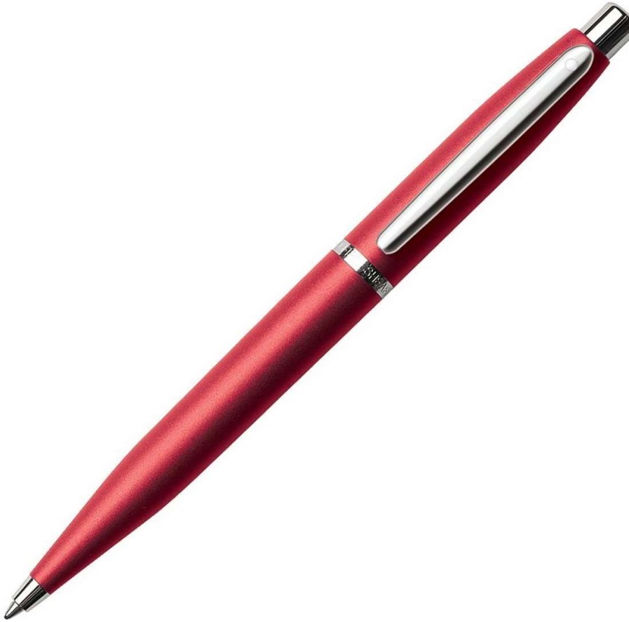 Ballpoint Pens * | Sheaffer Vfm Ballpoint Pen, Red & Chrome