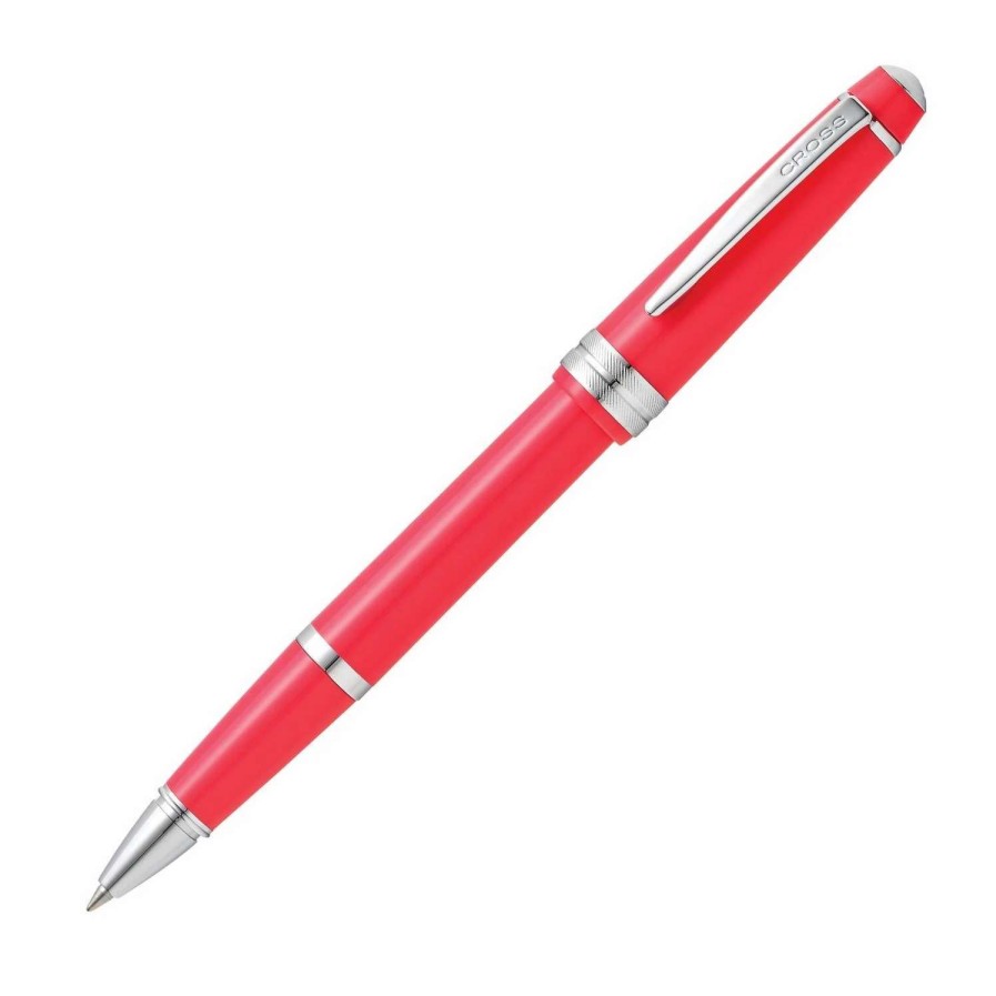 Rollerball Pens * | Cross Cross Bailey Light Rollerball Pen, Polished Coral & Chrome