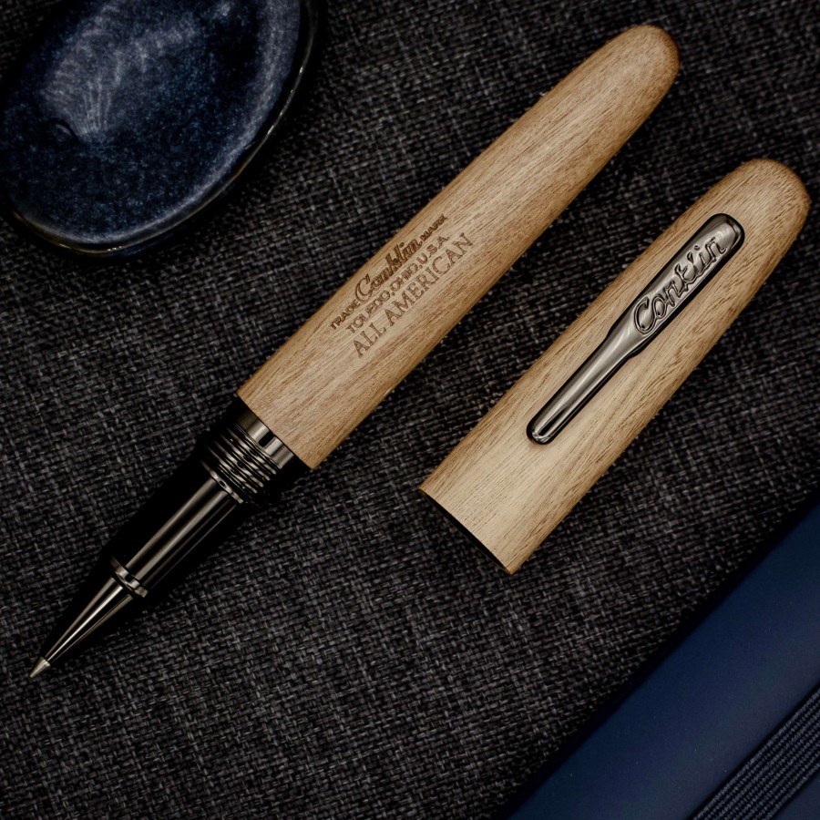 Rollerball Pens * | Conklin All American Pau-Preto Limited Edition Rollerball Pen, Gunmetal Trim