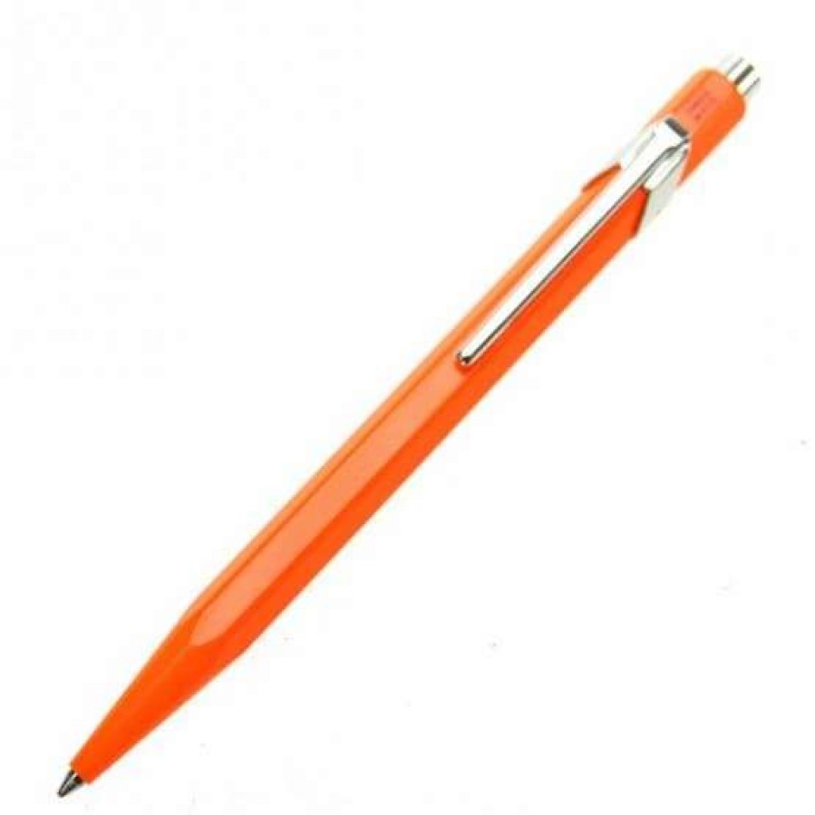 Ballpoint Pens * | Caran D'Ache 849 Ballpoint Pen Fluorescent Orange #849.030