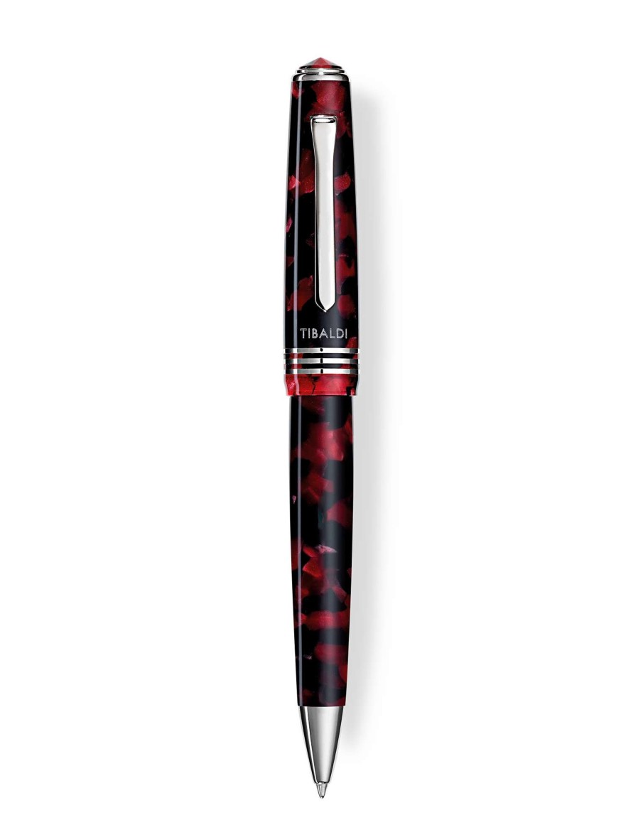 Ballpoint Pens * | Tibaldi N60 Ruby Red Resin Ballpoint Pen