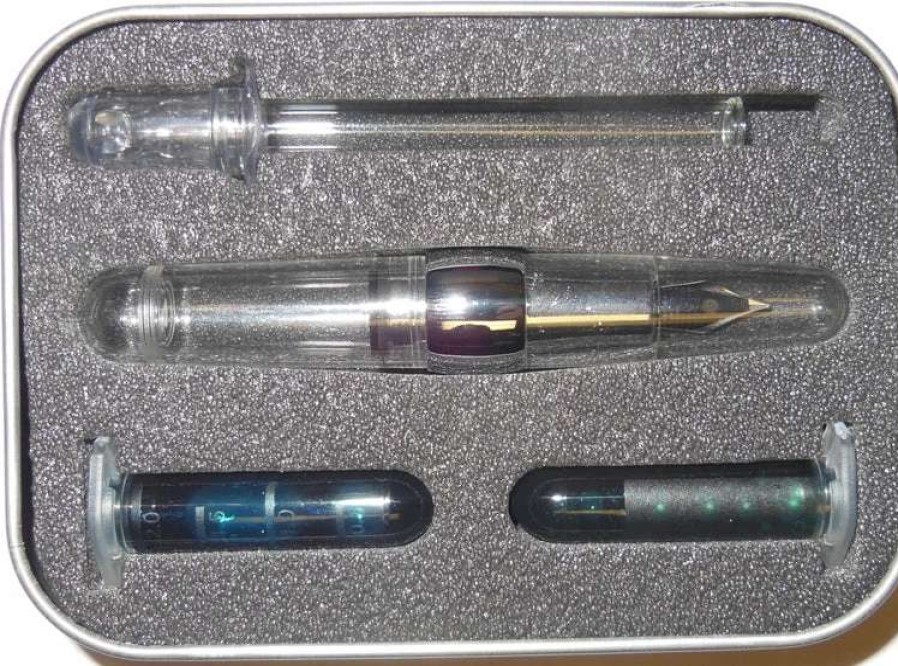 Fountain Pens * | Stipula Passaporto Superleggera Eyedropped Fountain Pen, Clear, Fine Nib