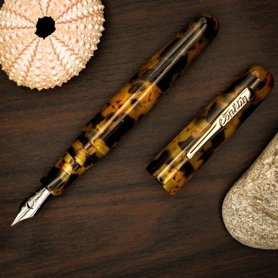 Fountain Pens * | Conklin All American Tortoiseshell Fountain Pen