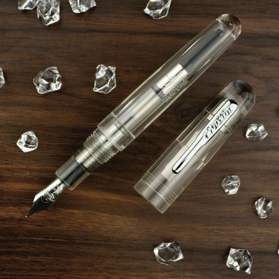 Fountain Pens * | Conklin All American Eyedropper Fountain Pen, Clear Demonstrator, Jowo Nib